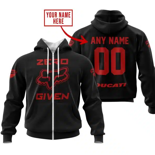 Zero Fox Given – Limited Edition – Ducati – Black V1 - Image 2