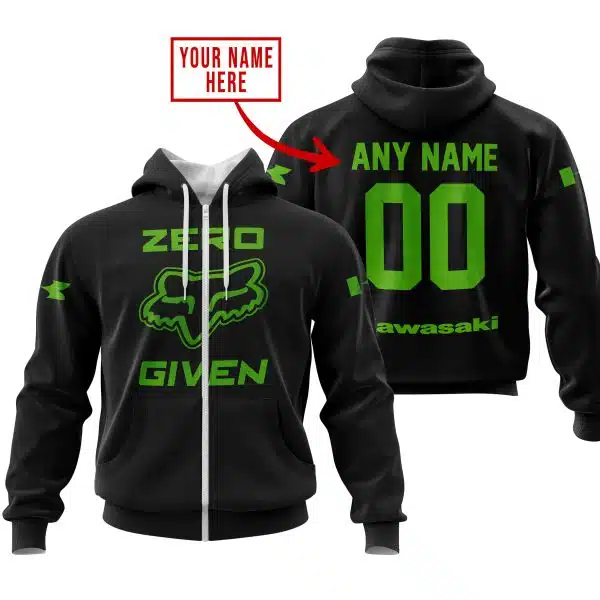 Zero Fox Given – Limited Edition – Kawasaki – Black V1 - Image 2