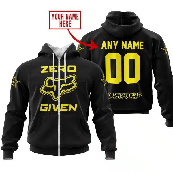 Zero Fox Given – Limited Edition – Rockstar Energy – Black V1 - Image 2