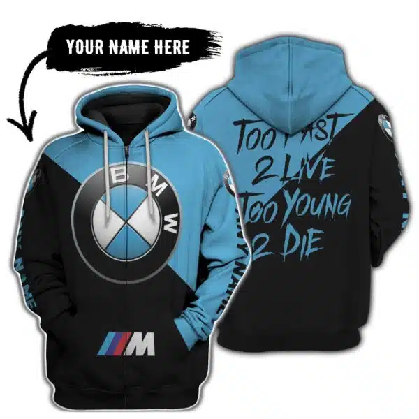 Too Fast To Live Too Young To Die - 3d All Over Printed - Bmw - Image 2