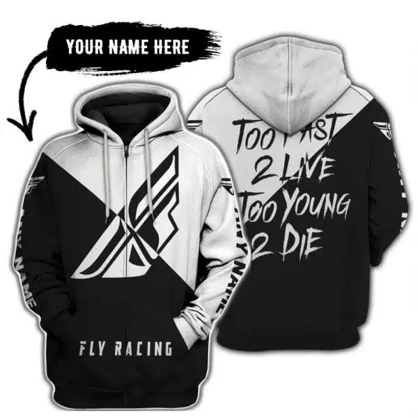 Too Fast To Live Too Young To Die - 3d All Over Printed - Fly Racing - Image 2