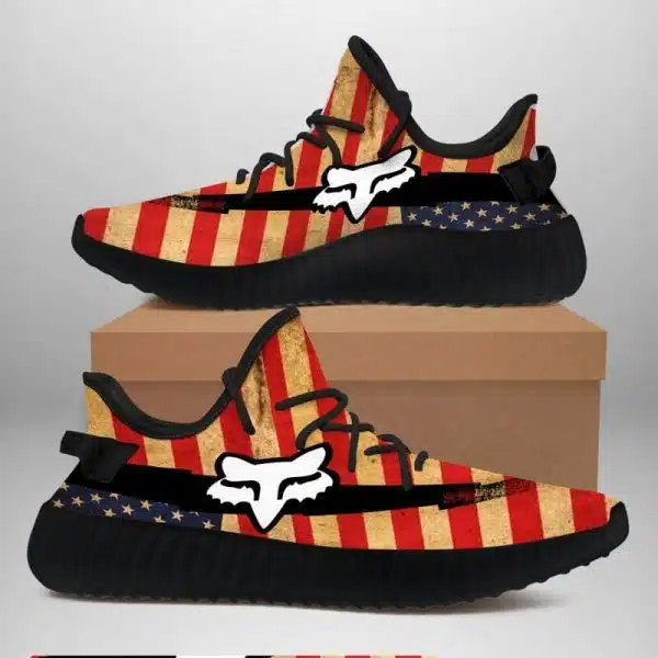 Fx Us Flag Replica Black Sole YEEZY VKL111