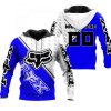 FX RACING WHITE BLUE | CUSTOM NAME