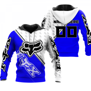 FX RACING WHITE BLUE | CUSTOM NAME