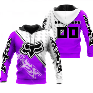 FX RACING WHITE PURPLE | CUSTOM NAME
