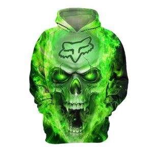 MEN WOMEN FOX 3D HORROR HOODIE