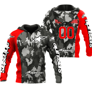 CUSTOM NAME RACING | RED CAMO | ALPINESTARS