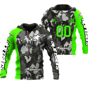 CUSTOM NAME RACING | GREEN CAMO | ALPINESTARS