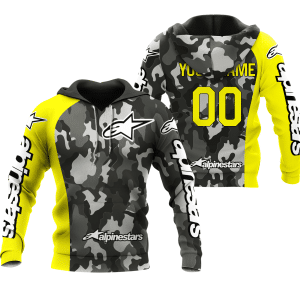 CUSTOM NAME RACING | YELLOW CAMO | ALPINESTARS