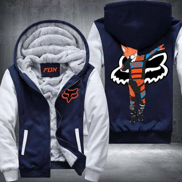 Dabbing Fox 2D Fleece Hoodie - Image 4