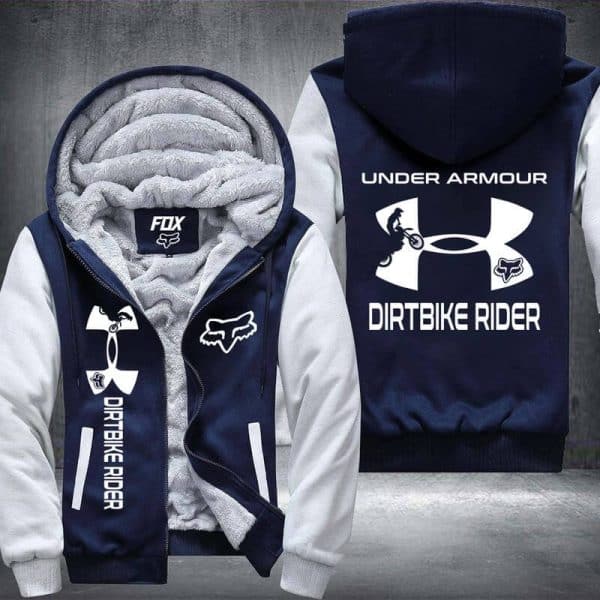 Dirtbike Rider Fleece Zip Hoodies - Image 4
