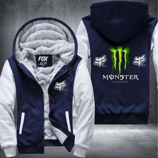 Fox Monster 2 Fleece Zip Hoodies - Image 4