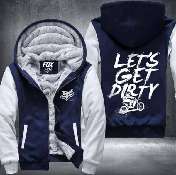 Let's Get Dirty Fleece Zip Hoodies - Image 2
