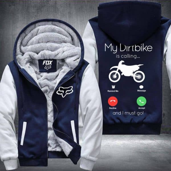 My DB is Calling Fleece Zip Hoodies - Image 3