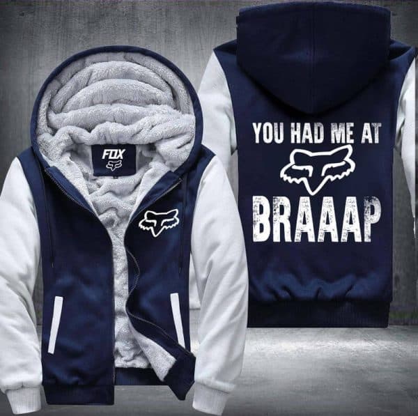 You had me at braaap Fleece Zip Hoodies - Image 3