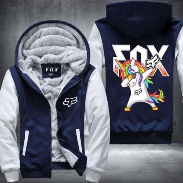 BADASS FOX FLEECE ZIP HOODIE - Image 3