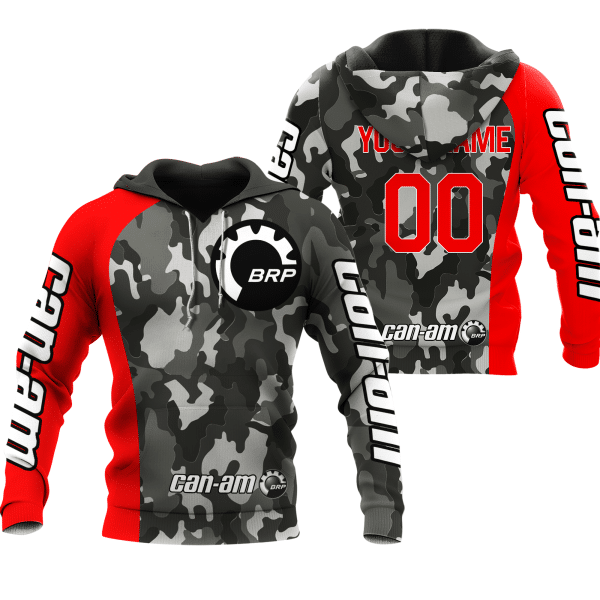 CUSTOM NAME RACING | RED CAMO | CAN-AM