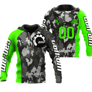 CUSTOM NAME RACING | GREEN CAMO | CAN-AM