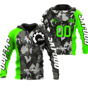 CUSTOM NAME RACING | GREEN CAMO | SKI DOO