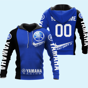 CUSTOM NAME RACING | BLACK-BLUE | YAMAHA