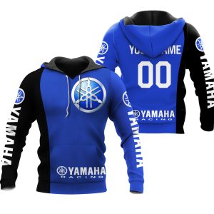 CUSTOM NAME RACING | BLACK-BLUE | YAMAHA V1
