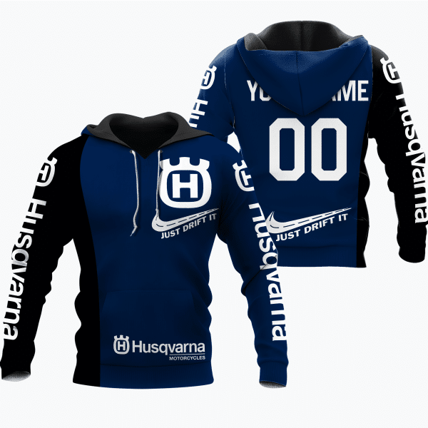 CUSTOM NAME RACING | BLACK-BLUE | HUSQVARNA