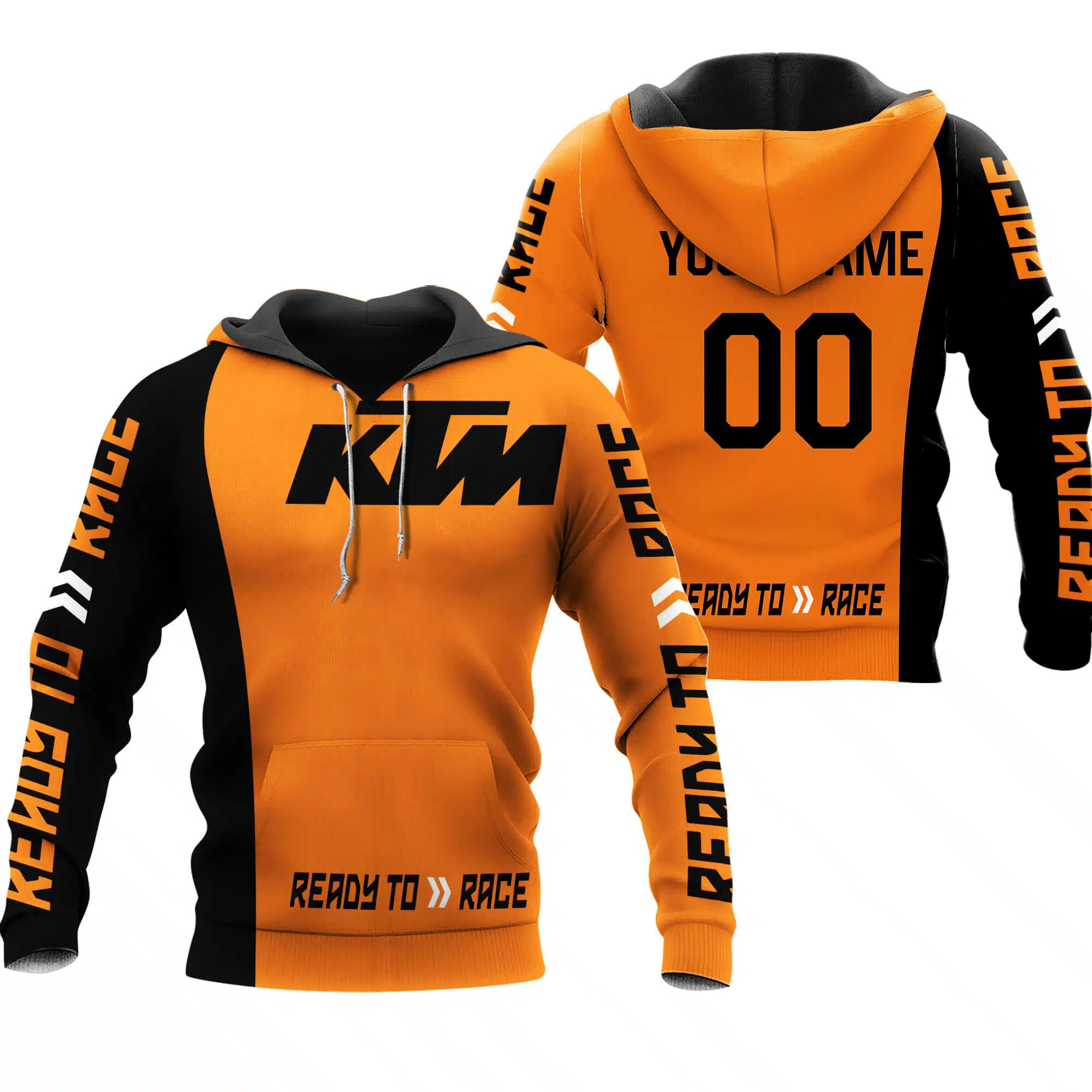CUSTOM NAME RACING | BLACK-ORANGE | KTM