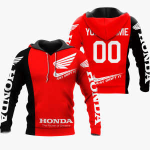 CUSTOM NAME RACING | BLACK-RED | HONDA