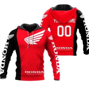 CUSTOM NAME RACING | BLACK-RED | HONDA V2