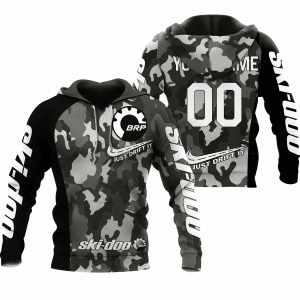 CUSTOM NAME RACING | BLACK CAMO | SKI DOO