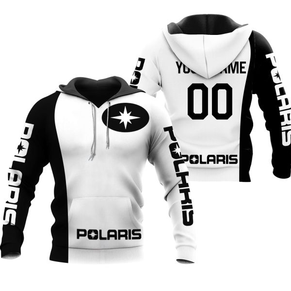 CUSTOM NAME RACING | WHITE-BLACK | POLARIS V1