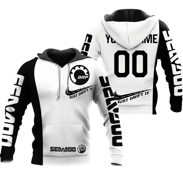 CUSTOM NAME RACING | BLACK-WHITE | SEA DOO