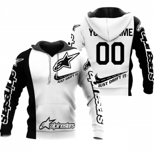 CUSTOM NAME RACING | BLACK-WHITE | ALPINESTARS