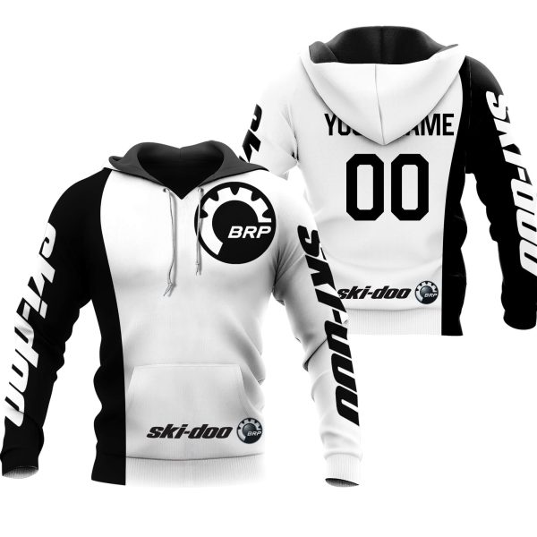 CUSTOM NAME RACING | WHITE-BLACK | SKI-DOO