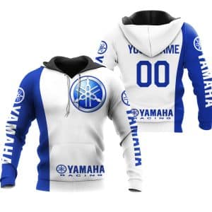 CUSTOM NAME RACING | BLUE-WHITE | YAMAHA V4