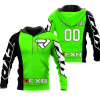 CUSTOM NAME RACING | BLACK-GREEN | FXR