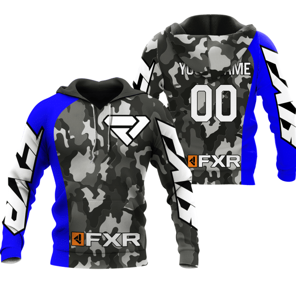 CUSTOM NAME RACING | BLUE CAMO | FXR