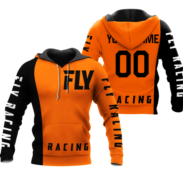 CUSTOM NAME RACING | BLACK-ORANGE | FLY RACING
