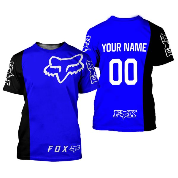 CUSTOM NAME RACING | BLACK-BLUE - Image 2