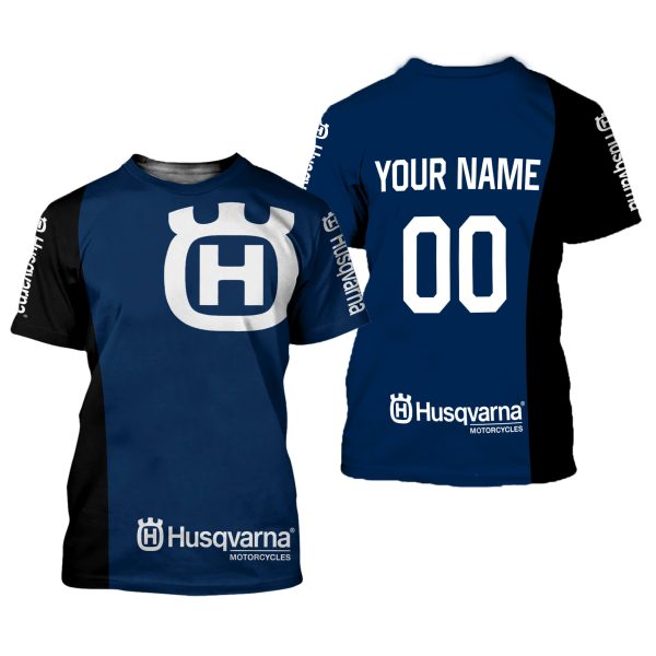CUSTOM NAME RACING | BLACK-BLUE | HUSQVARNA V1 - Image 2
