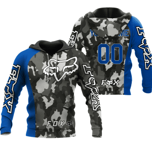 CUSTOM NAME RACING | BLUE CAMO | FOX RACING