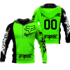 CUSTOM NAME RACING | BLACK-GREEN | FOX RACING
