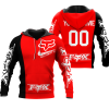 CUSTOM NAME RACING | BLACK-RED | FOX RACING