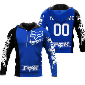 CUSTOM NAME RACING | BLACK-BLUE | FOX RACING