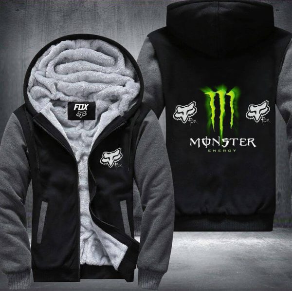 Fox Monster 2 Fleece Zip Hoodies - Image 2
