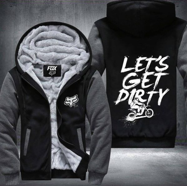 Let's Get Dirty Fleece Zip Hoodies - Image 4