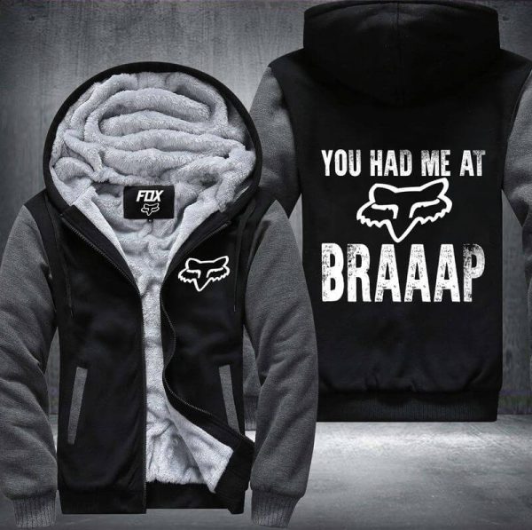 You had me at braaap Fleece Zip Hoodies - Image 4