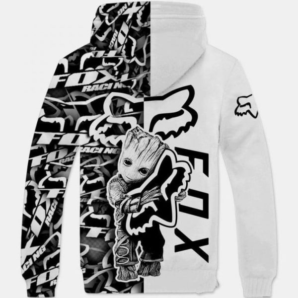 [PREMIUM] FX WHITE GROOT FLEECE HOODIE - Image 3