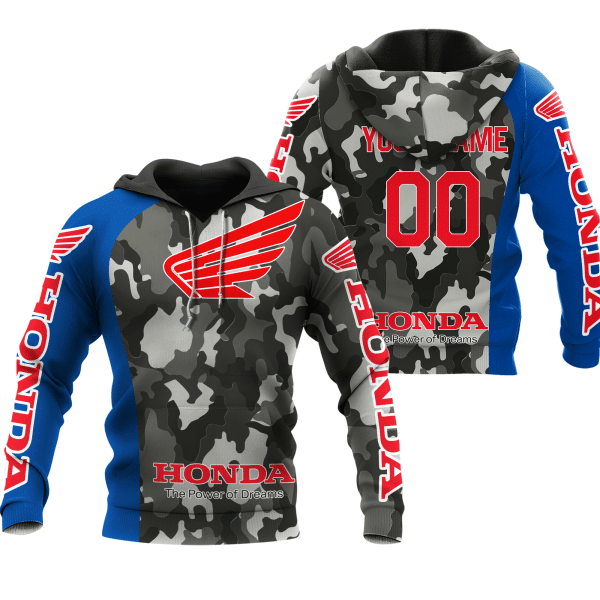 CUSTOM NAME RACING | BLUE CAMO | HONDA