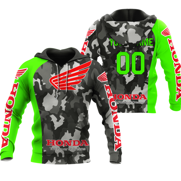 CUSTOM NAME RACING | GREEN CAMO | HONDA